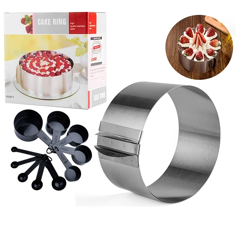 Square Cake Mold Rings Stainless Steel Mousse Cake Ring Set - Temu