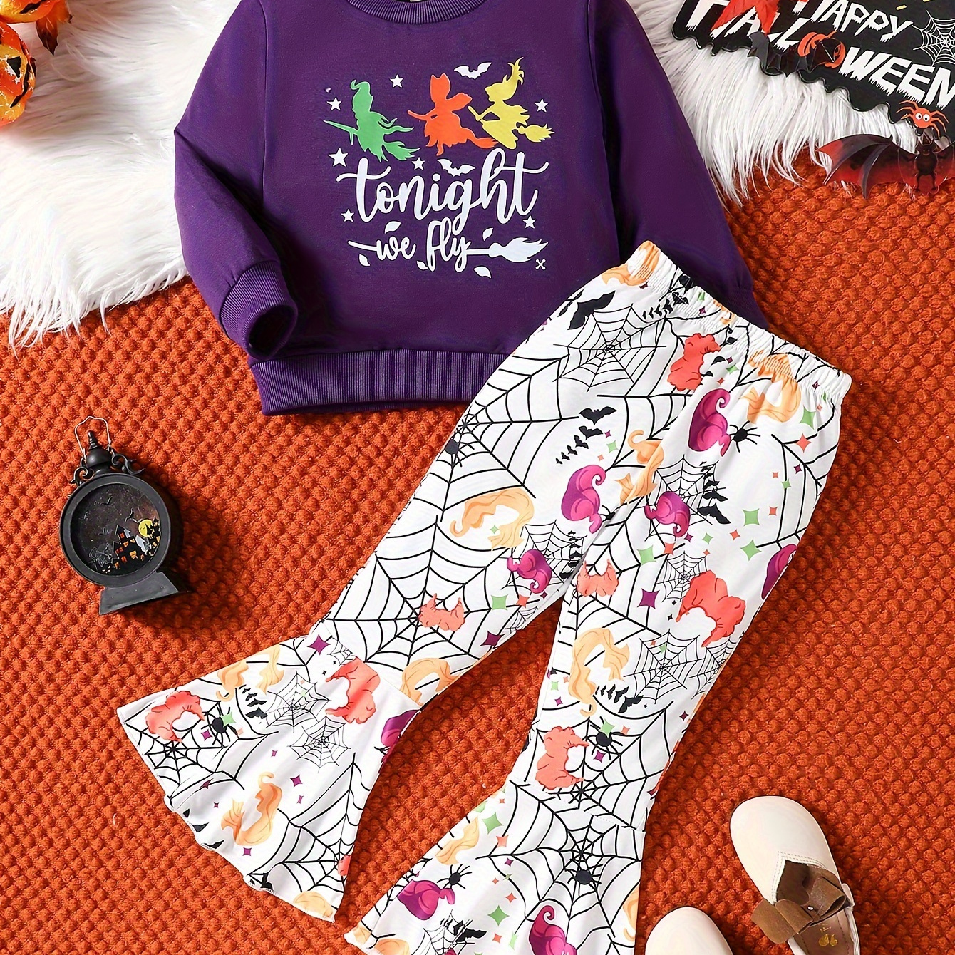 

's Halloween 2- Round Sweatshirt And Set, And Set, Suitable For And Parties