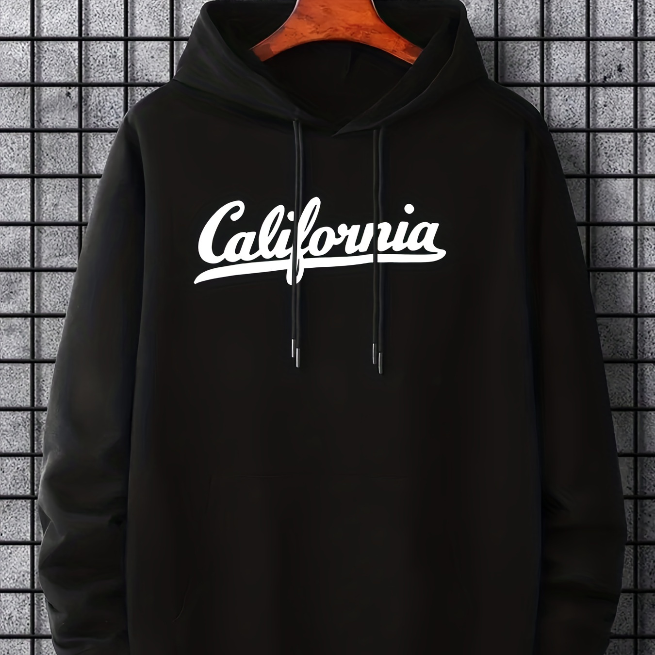 

Hoodies For Men, 'california' Hoodie, Men’s Casual Pullover Hooded Sweatshirt With Kangaroo Pocket For Spring Fall, As Gifts