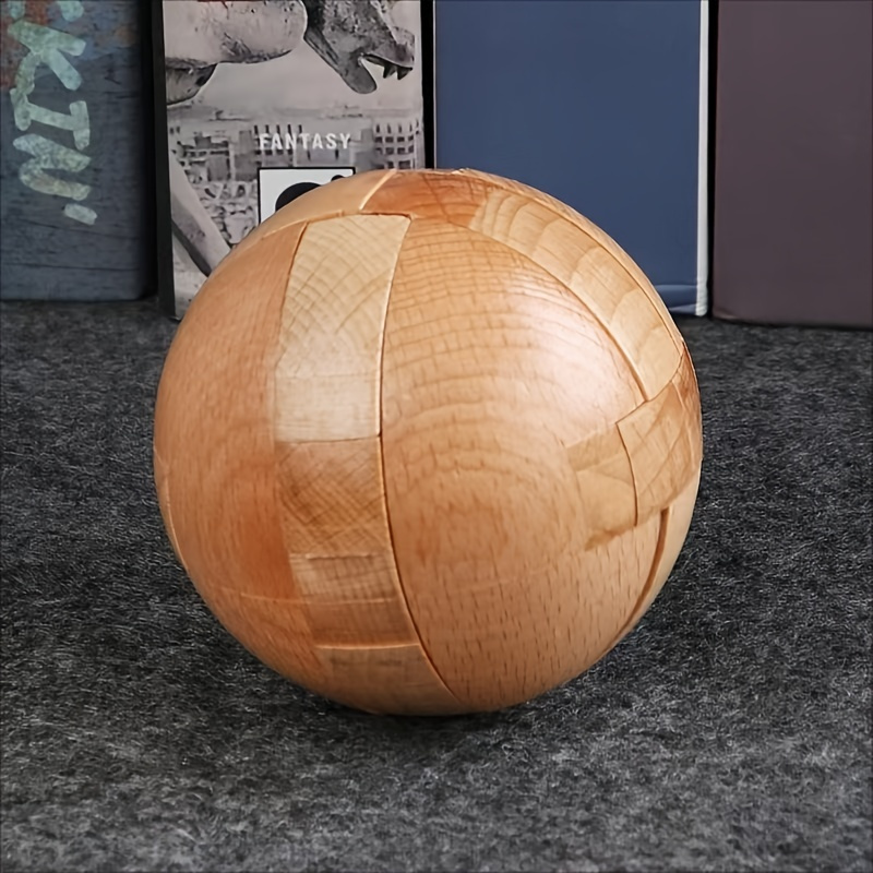 Quebra-cabeça de madeira bola mágica cérebro teasers brinquedo