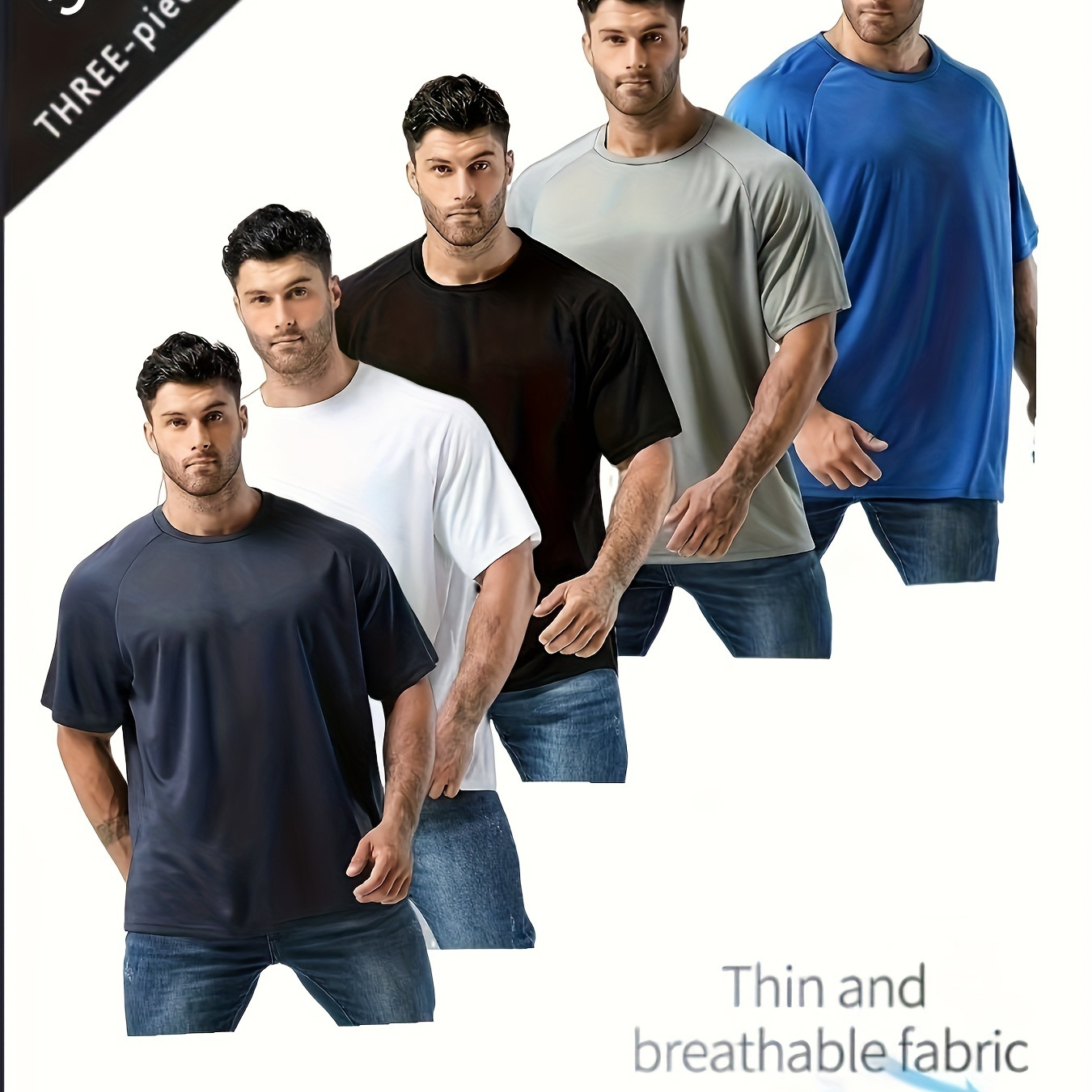 

Men's Plus-size Moisture-wicking Breathable Quick-dry Casual Sportswear Model 191, Plus Size