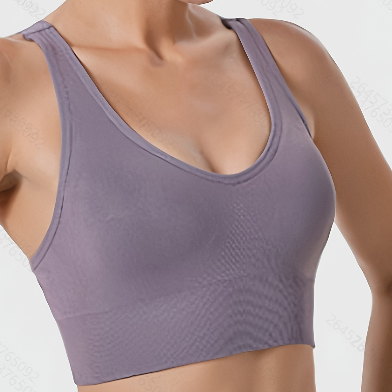 Women's Seamless Sports Bra with Criss Cross Back for Yoga and Fitness