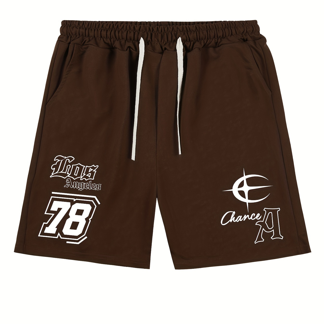 

Men's Shorts, Summer Casual Loose Wear, Elastic Waist Drawstring Shorts