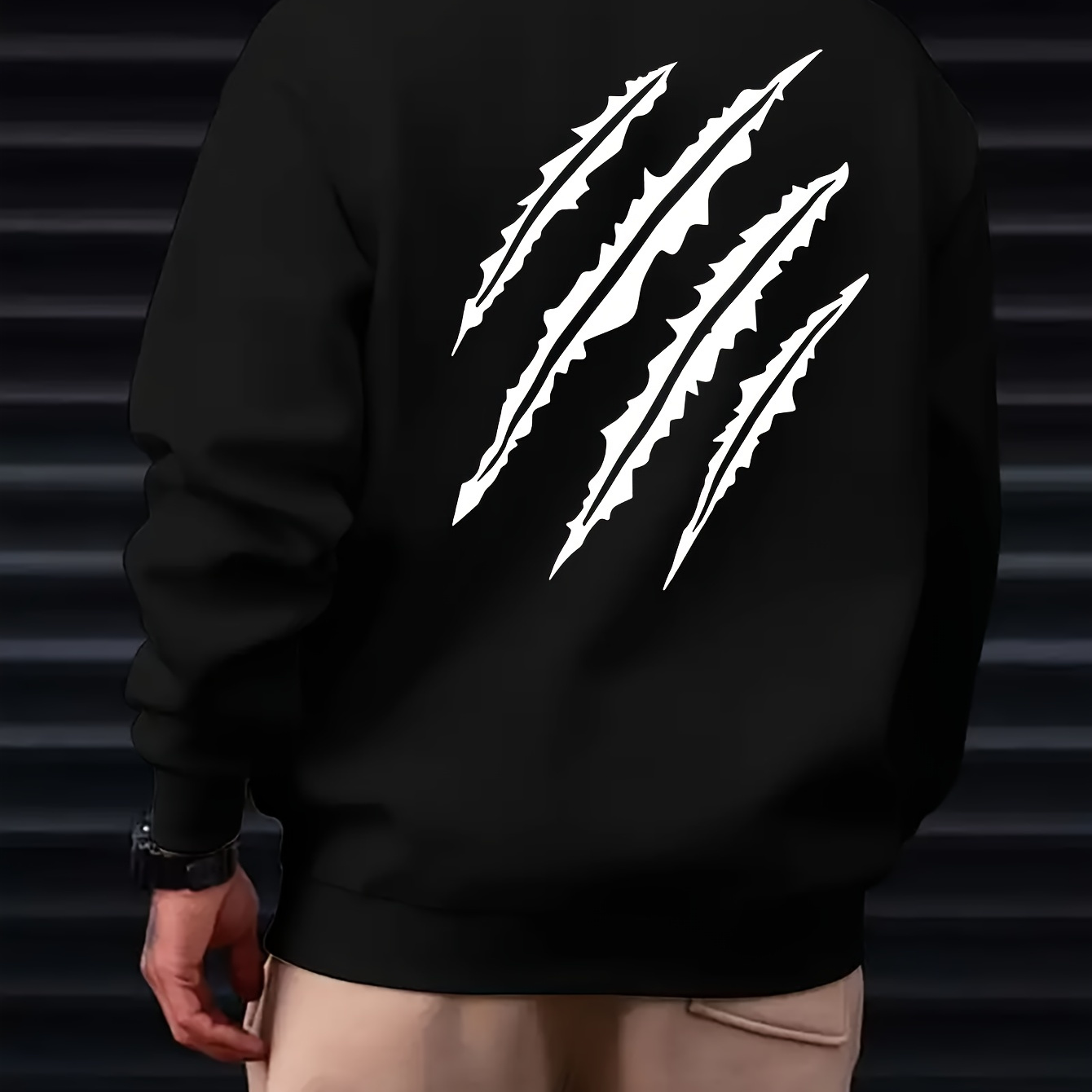 

Sweat-shirt à enfiler avec imprimé Print pour homme - Pull décontracté pour et l'hiver