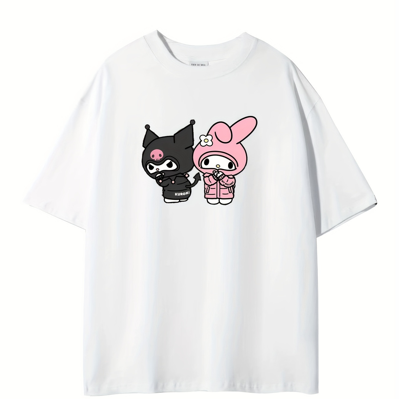 

Assassin Kuromi, My Melody Print, Casual, Fashionable, Comfortable Round Neck Regular T-shirt