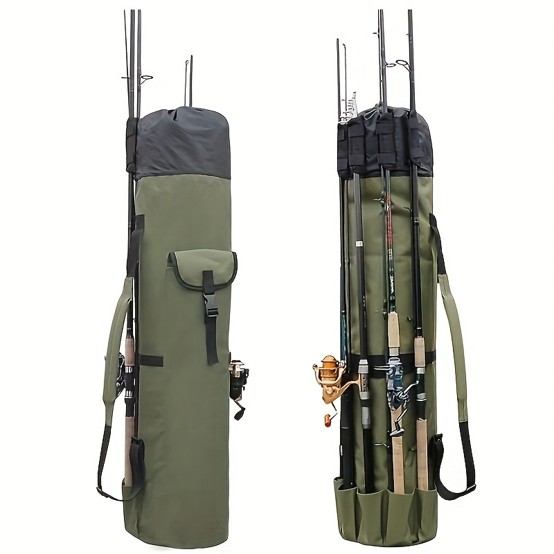 Multi-functional Cylindrical Fishing Bag with Ample Storage Space and Durable Material for All Your Fishing Needs