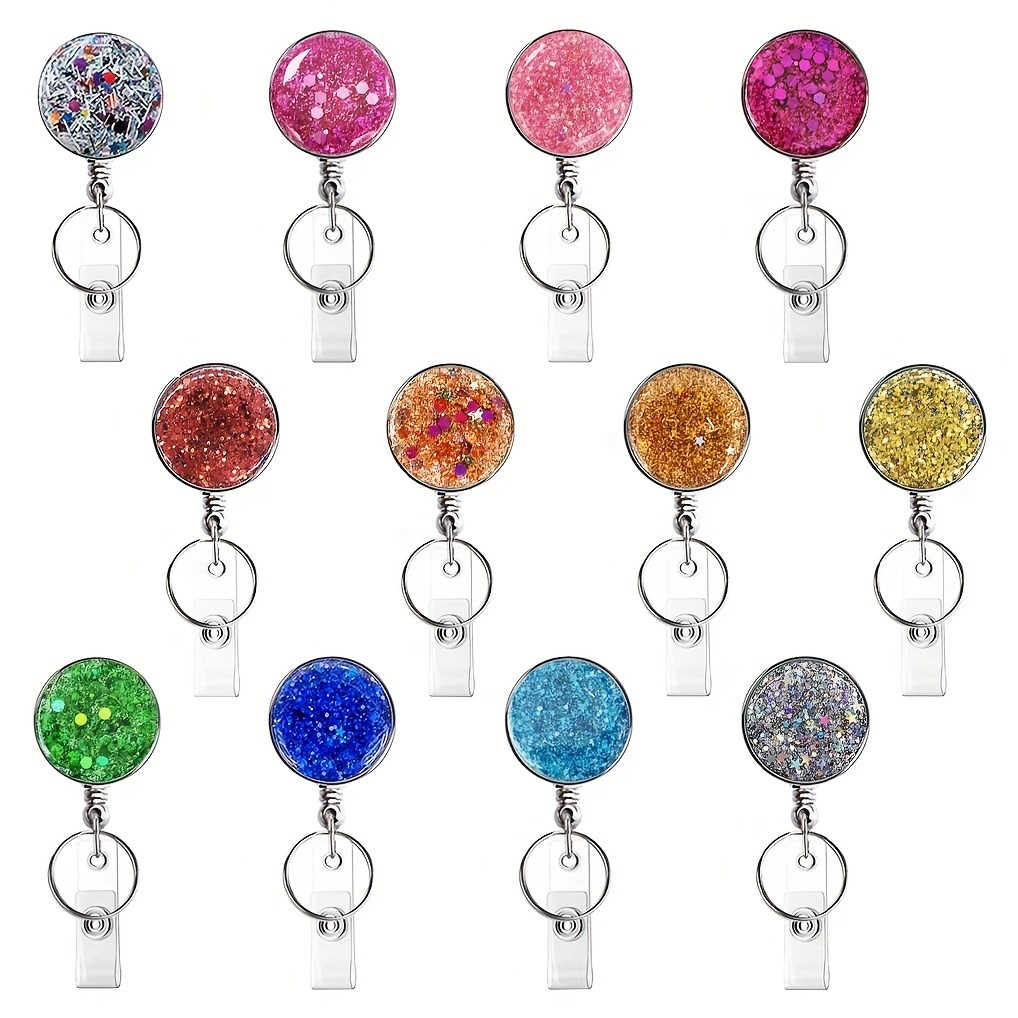 Glitter Badge Holder - Temu