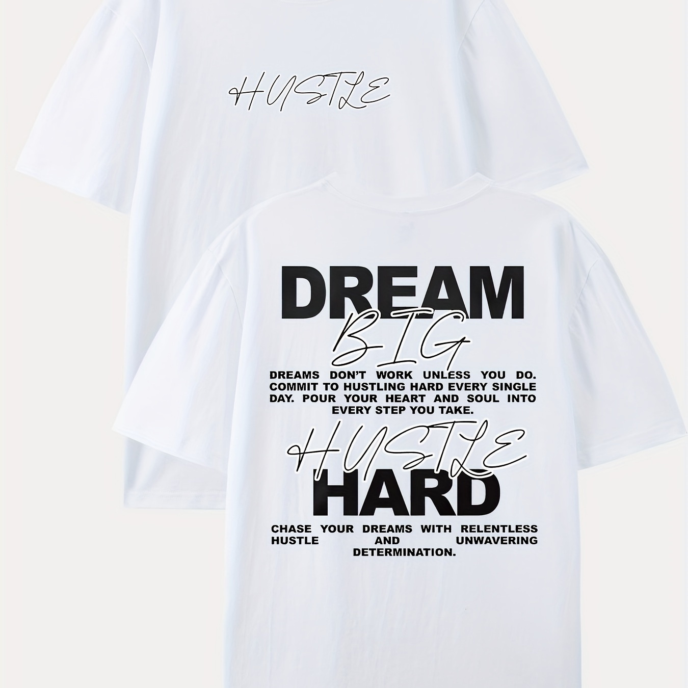 

Dream Hard Print Graphic Casual Crew Neck T-shirt Athletic Sweatshirt