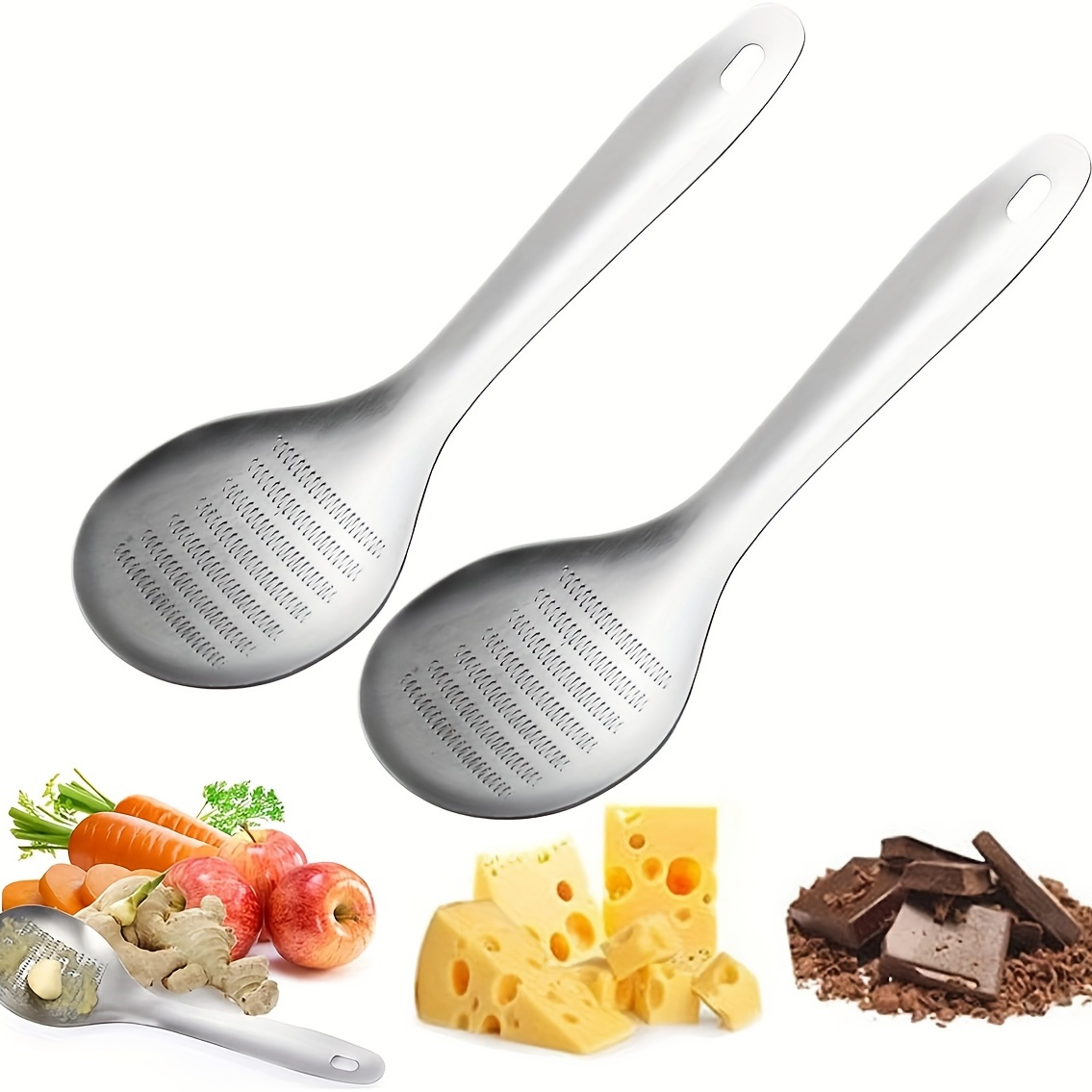 Kitchen Tool Grinder Spoon Stainless Steel Ginger Grater Spoon Grind Wasabi Garlic  Grater - China Kitchen Tools and Kitchen price