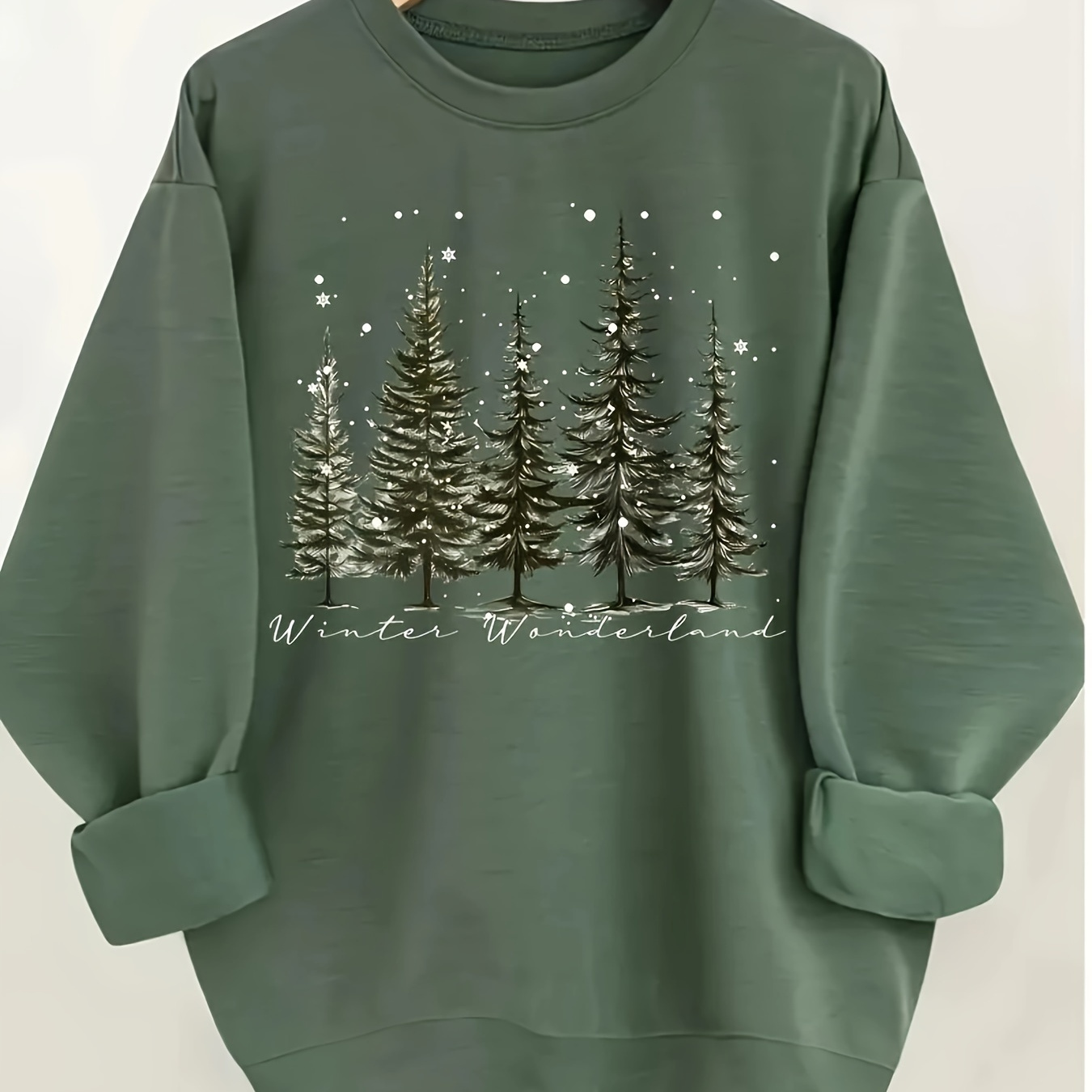 

Women's Christmas Winter Hoodie - , Round Neck, Casual Fit, Print, Machine Washable, Christmas Hoodie