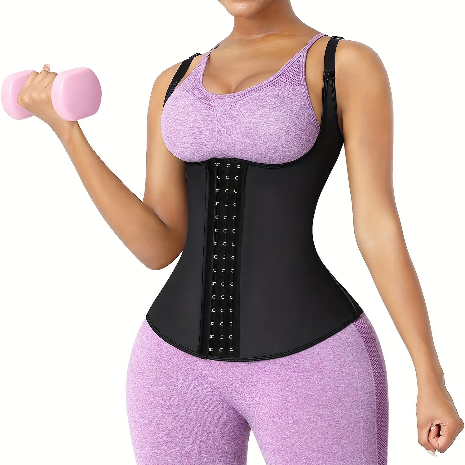 

Women's Waist Trainer Corset Vest, Breathable Sports Shapewear For Fitness Body Shaper, Order A Size Up