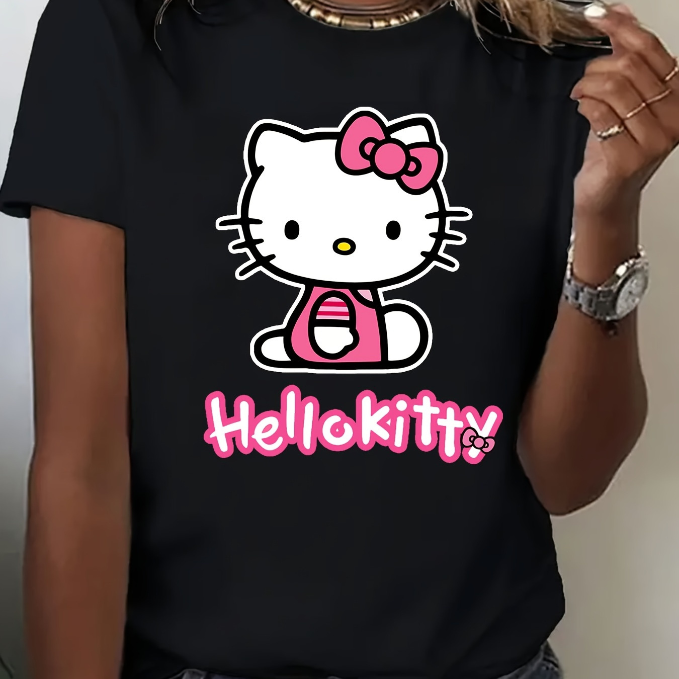 

Sanrio Shirt Hello Kitty Kuromi T-shirt Cinnamoroll My Melody Halloween Shirts Pumpkins Spiders T-shirt For Men Women Shirt Christmas Funny Shirt For Team 220g T4-14