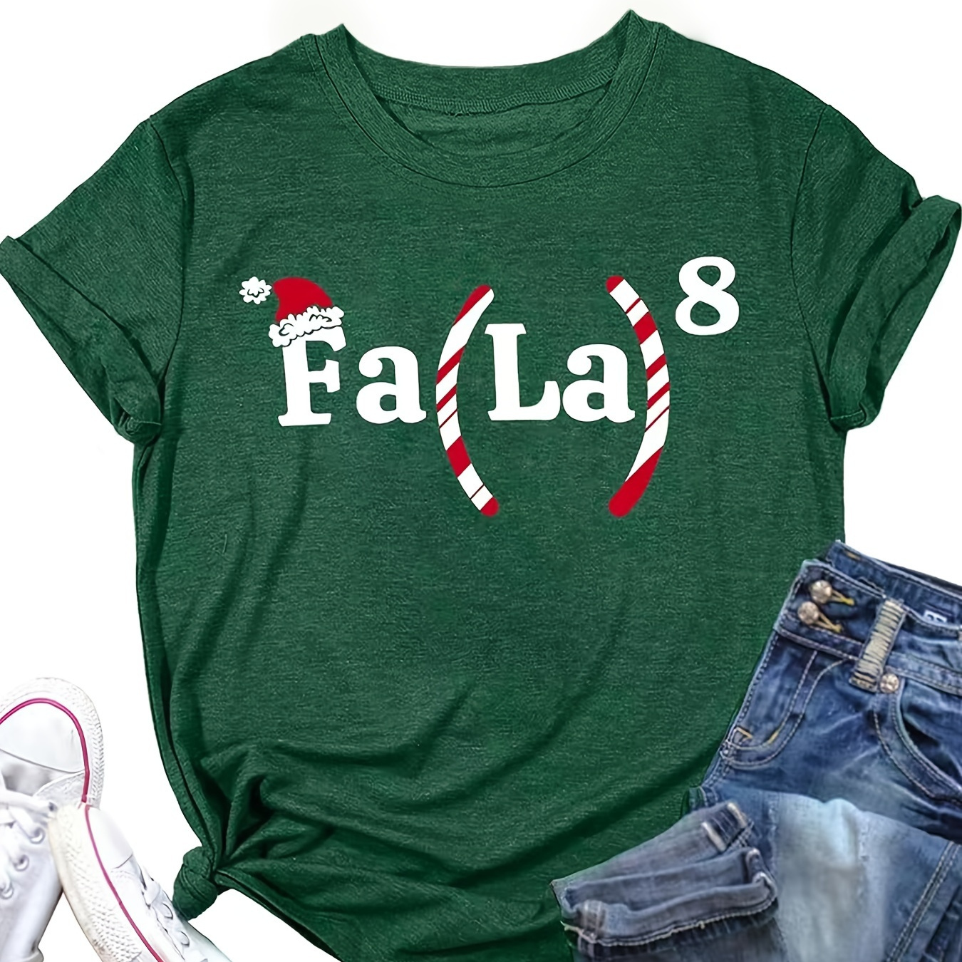 

Christmas Fa La Knit T- - , , , Regular Length