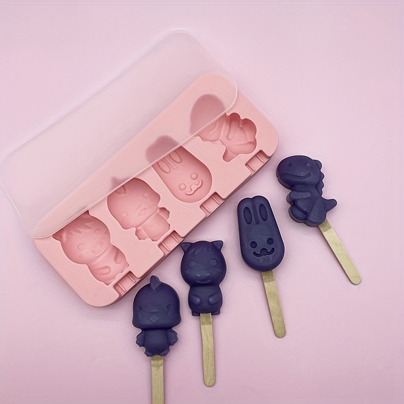 Multiple Ice Cream Silicone Molds Ice Pop Molds For - Temu