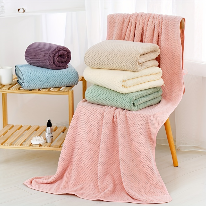 3 Pack 】 Towel Bath Towel Mother Set Pineapple High Density Coral Velvet  Net Red Gift Beach Towel Wholesale - AliExpress