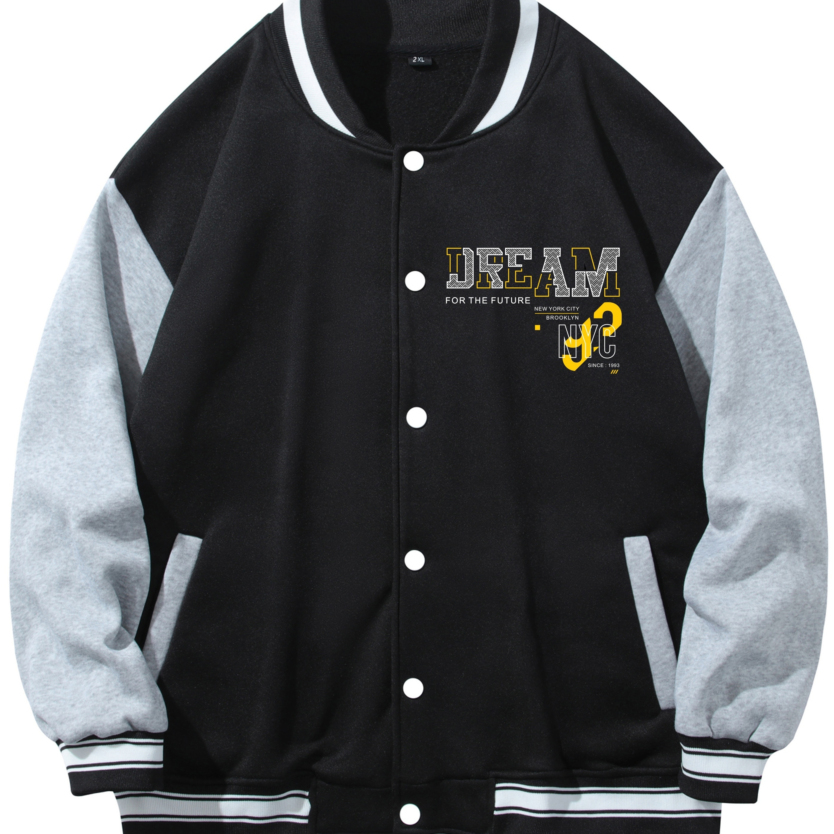 Men's Dream College Varsity Jacket Baseball Vintage Leatherman Jacket ...