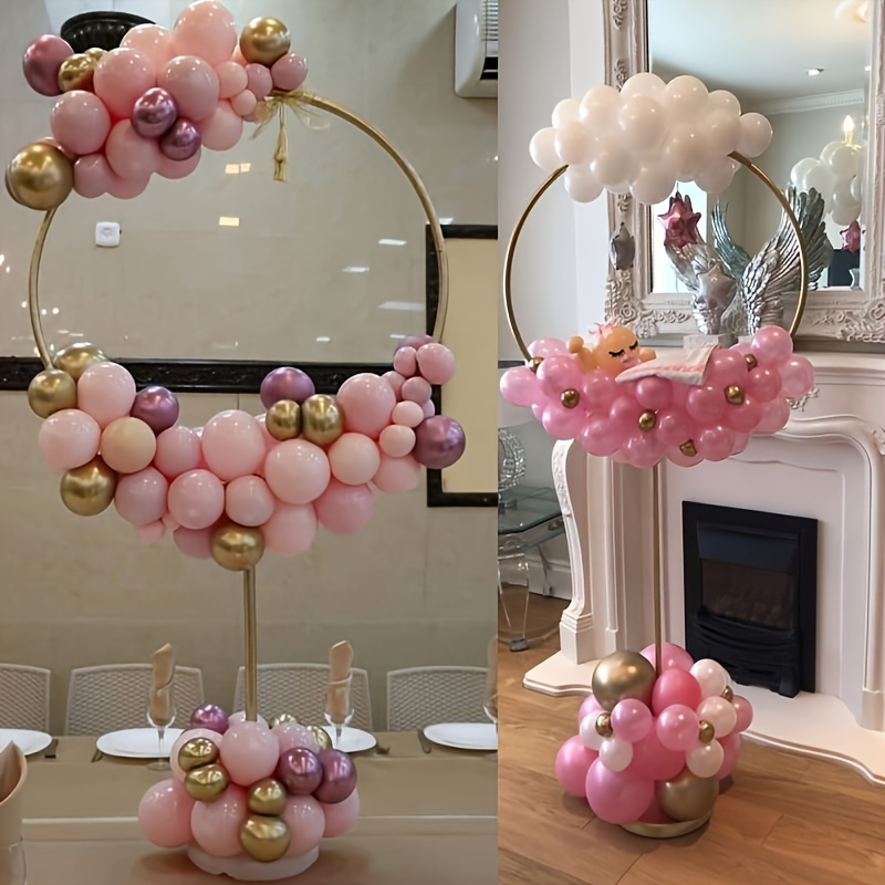 

1set Versatile Balloon Stand For Stunning Wedding, Baby Shower, Birthday, And Christmas Decorations - Create Beautiful Balloon Arches, Wreaths, And Garlands With Ease