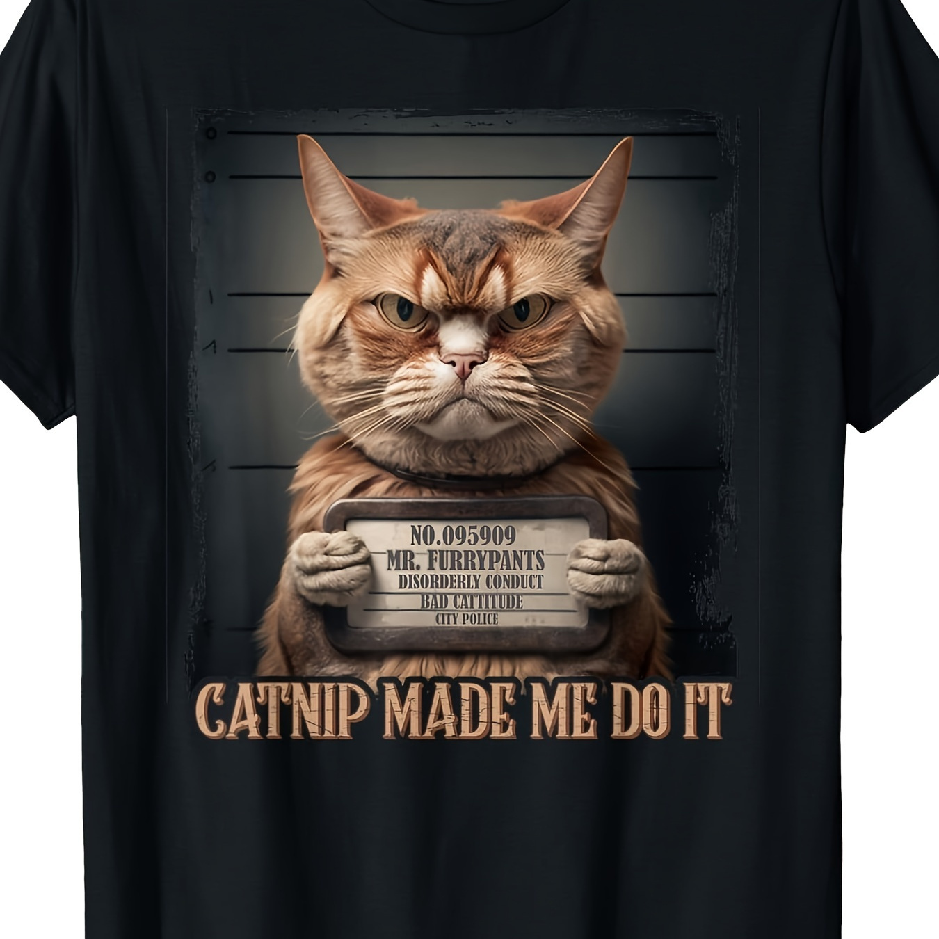 

Catnip Made Me Do It Funny Cat For Cat Lovers T-shirt220g