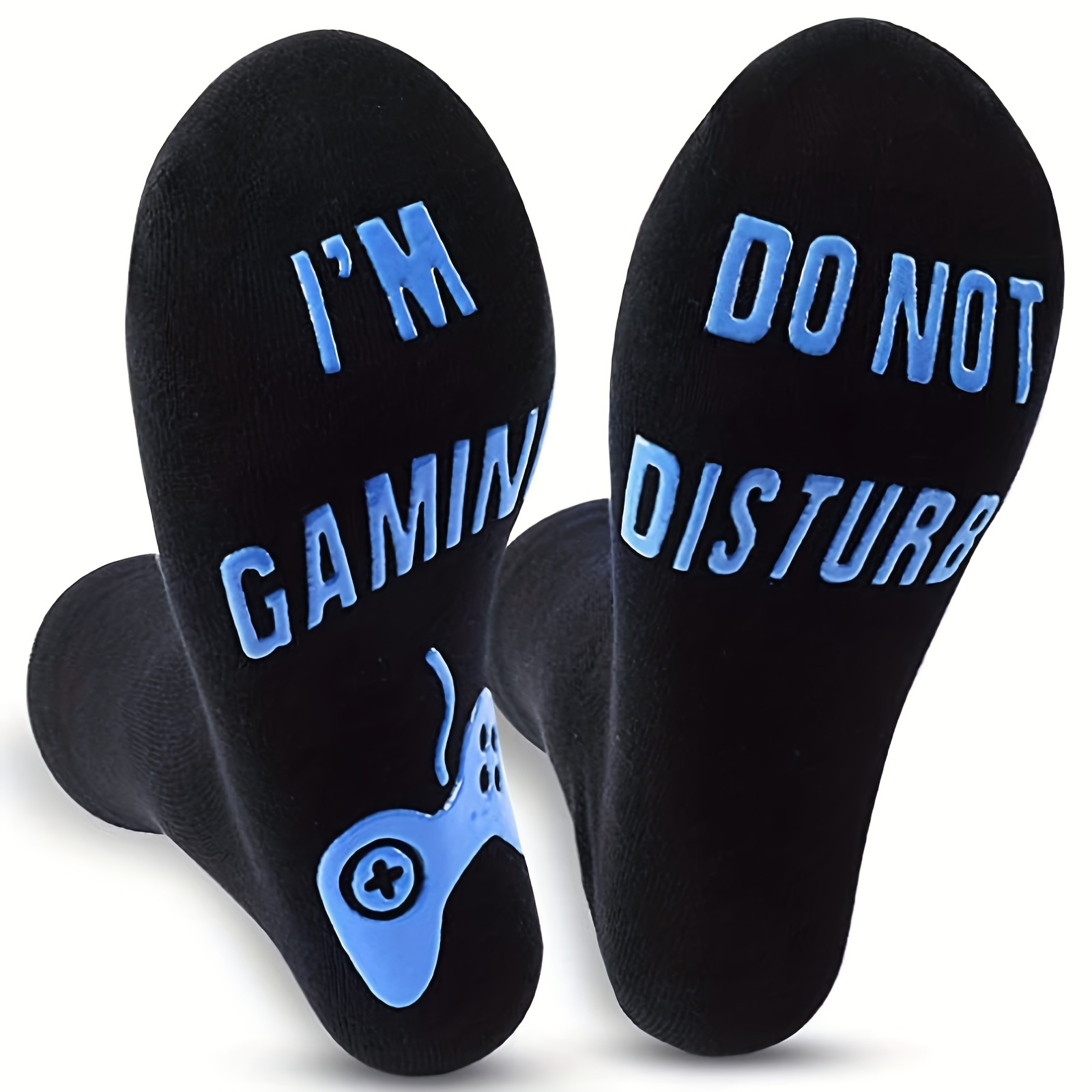 

1pair Unisex "do Not Disturb I'm Gaming" Socks Funny Novelty Socks Great Gift For Men Women