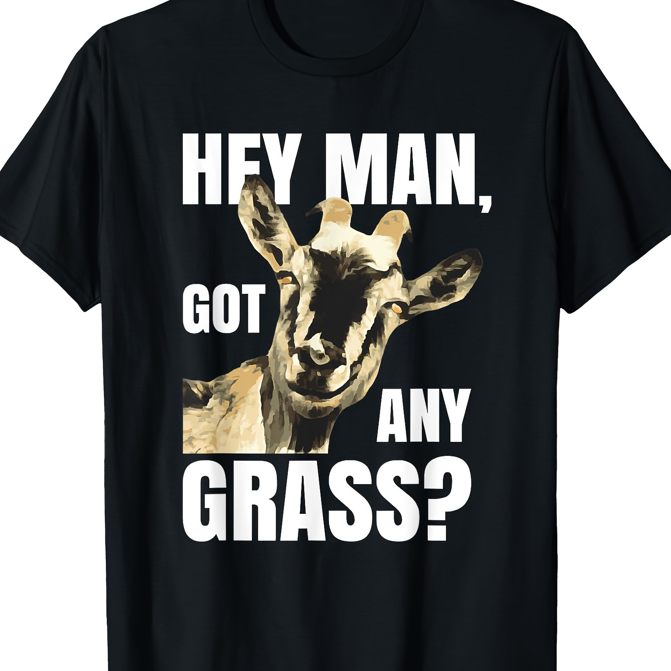 

Farm Animal Pun Goat Shirts, Pets Meme Funny Goat T-shirt - 220g