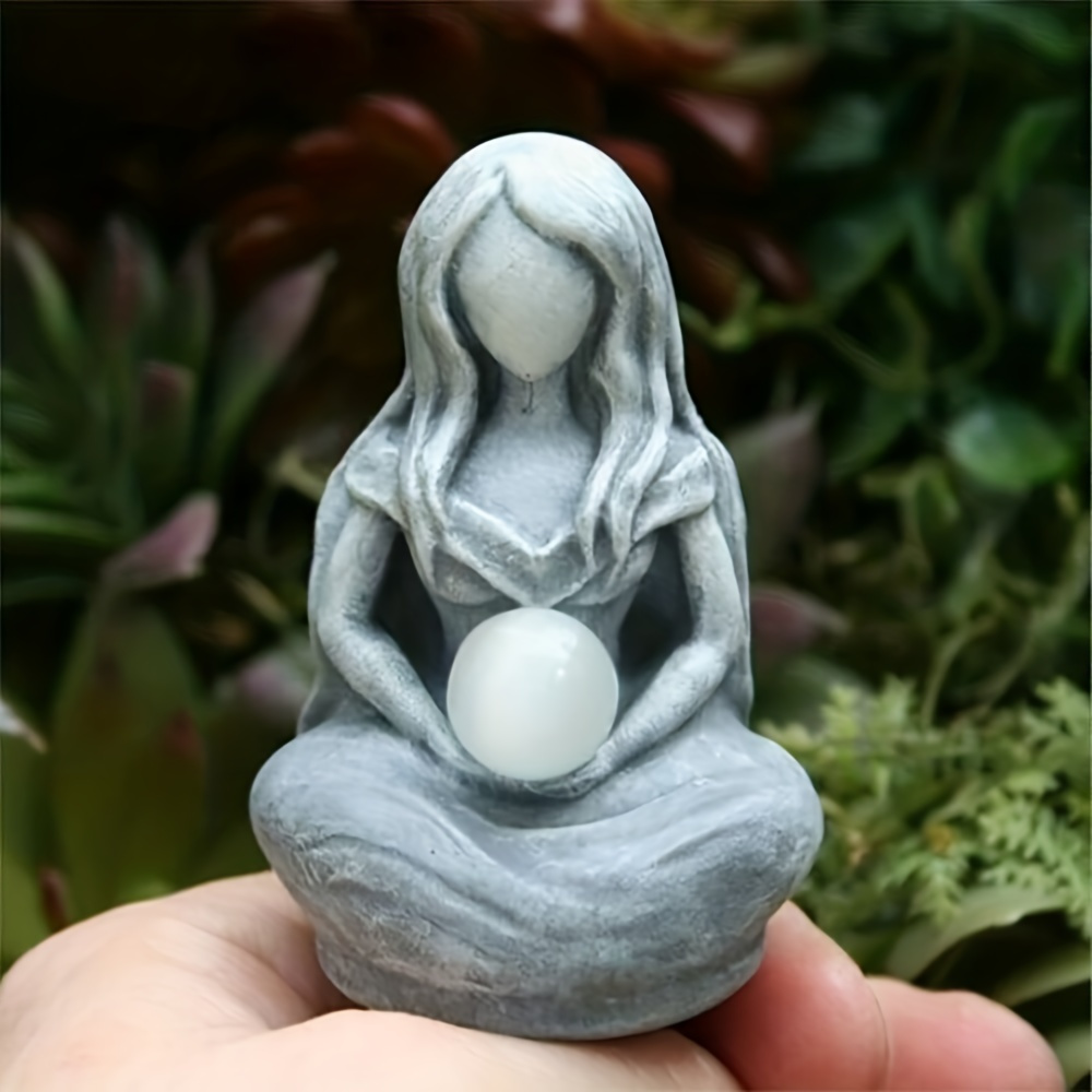

Gorgeous 1pc Moon Goddess Statue: Perfect Fairy Ornament For Home, Office, Garden, And More - An Ideal Mother's Day Gift!