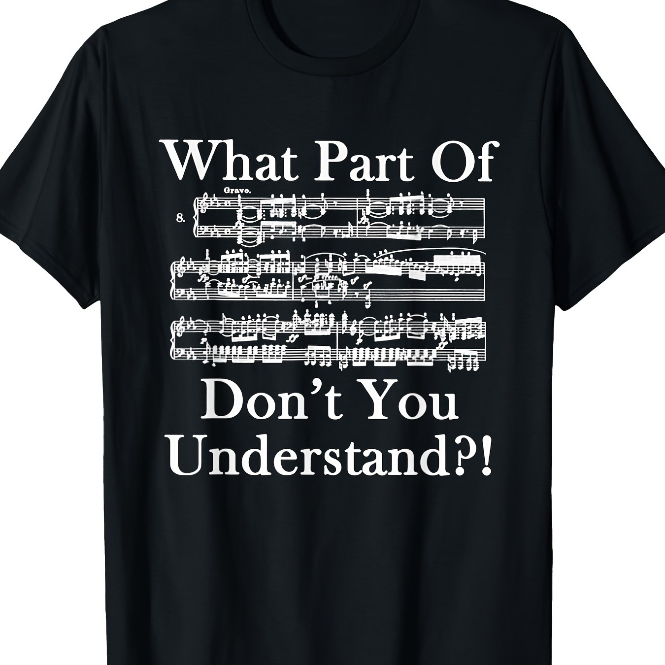 

What Part Don't You Funny Music Note T-shirt