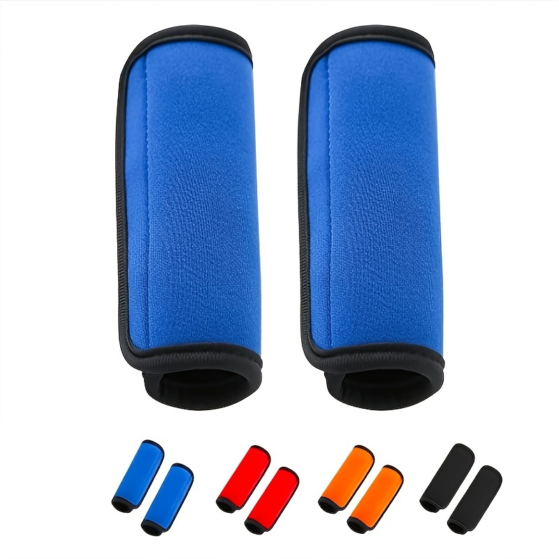 

2pcs/set Luggage Handle Wraps For Suitcase, Bright Color Comfort Soft Handle Covers