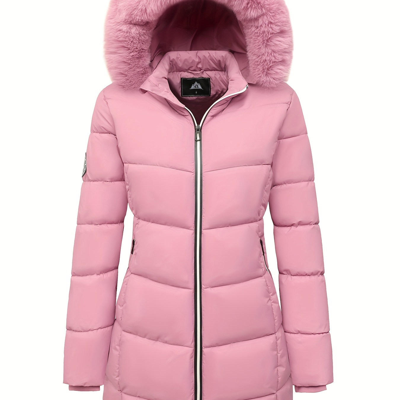 

Sweat à capuche zippé en fourrure duveteuse, manteau , manteau chaud décontracté à manches longues en fourrure synthétique doublé pour et l'hiver, vêtements pour femmes