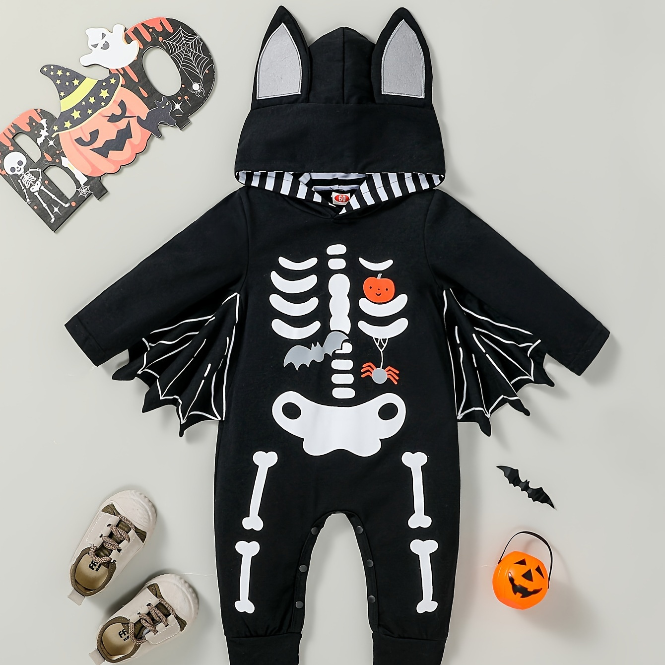 

's Bat , Hooded Long Sleeve , Toddler & Infant Boy's Bodysuit For &