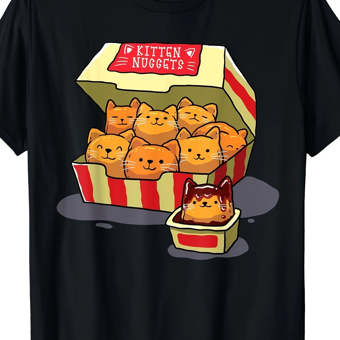 

Kitten Nuggets Food Pun Cat Lover Gift T-shirt