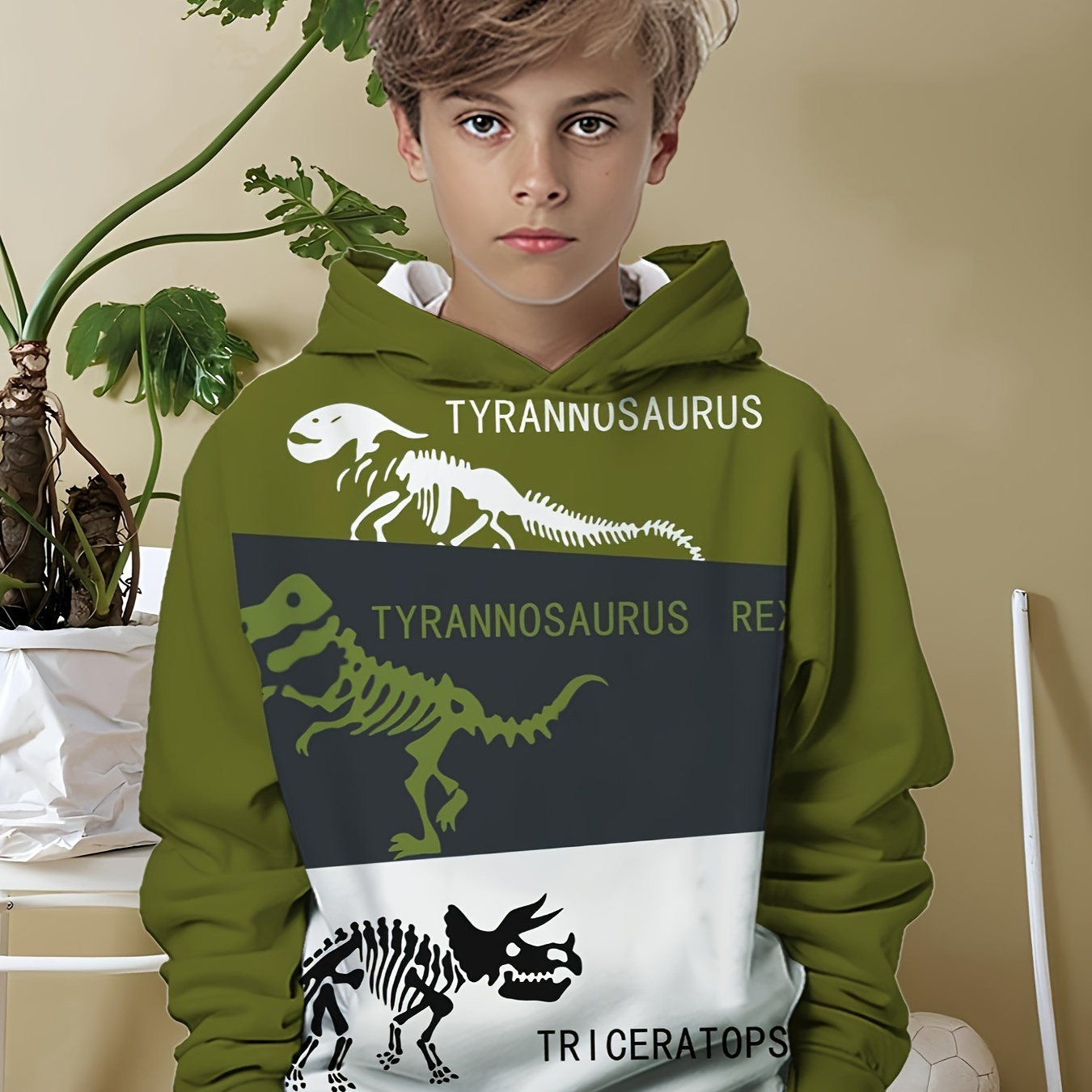 

Boys' Fossil 3d Print - & Pullover Long Sleeves, For /fall