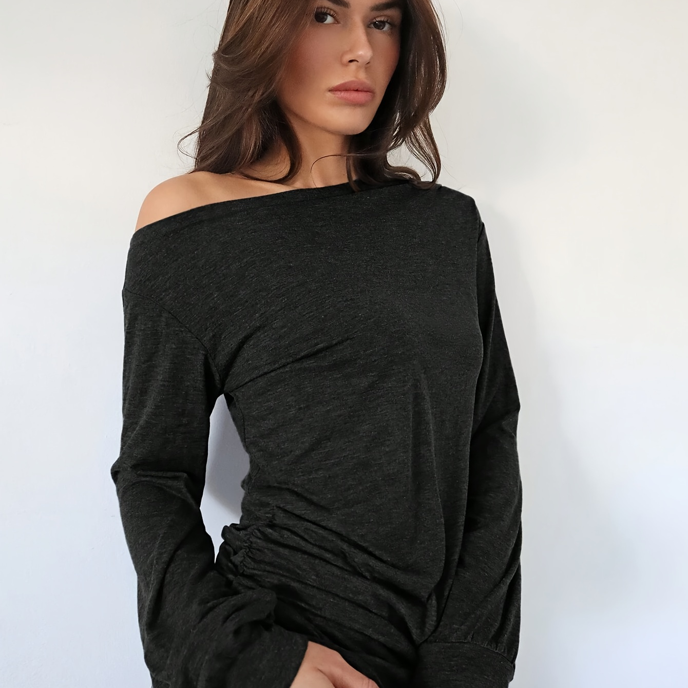 

Shoulder T-, Long Sleeve T- For & Fall, Women's Clothing