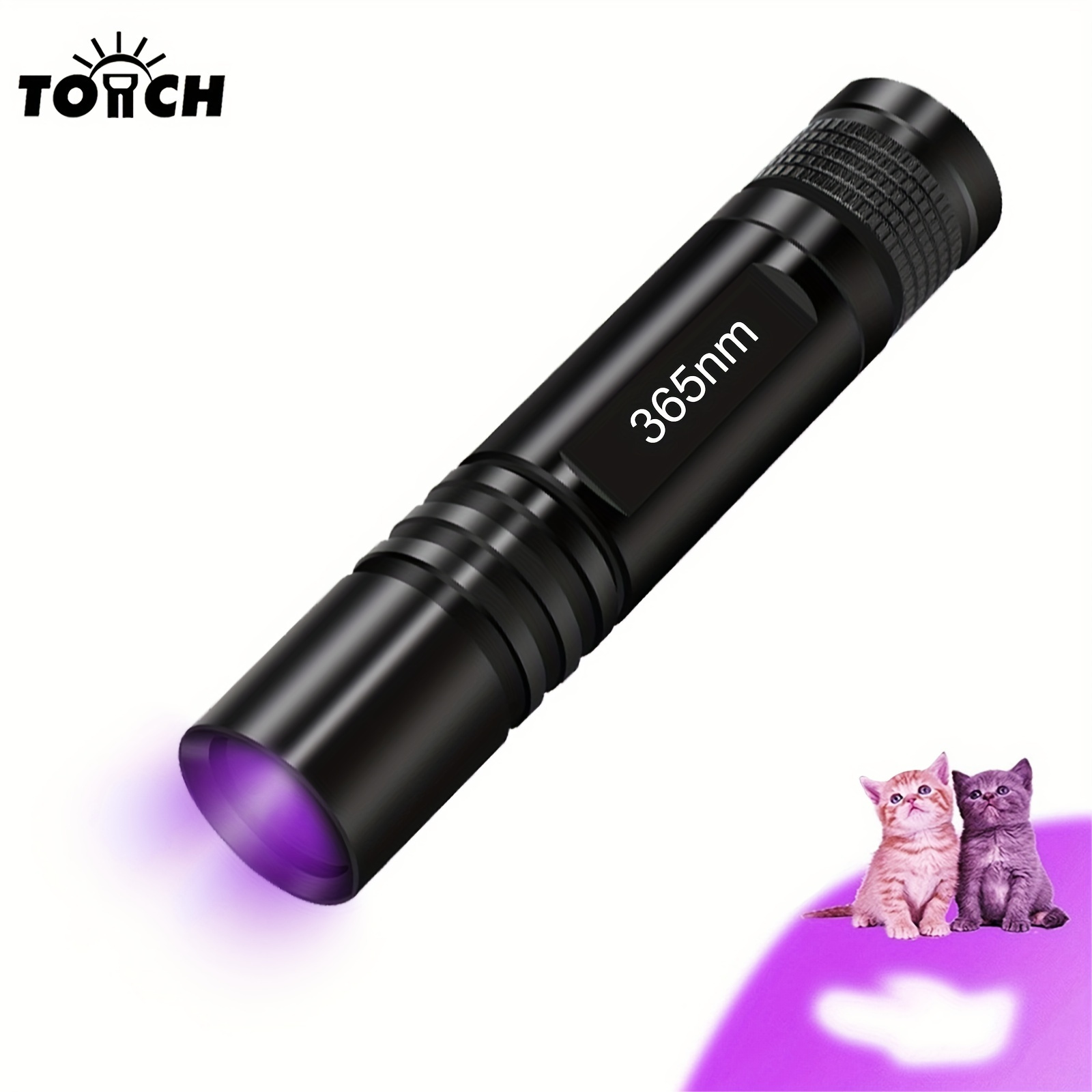 Mini Uv Flashlight 395nm Ultraviolet Torch Rechargeable - Temu
