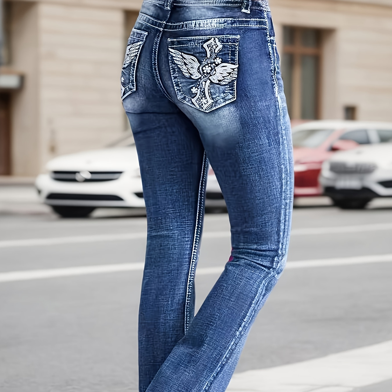 

Fashionable And High-waisted Mid-thin Jeans, Stretch Slim