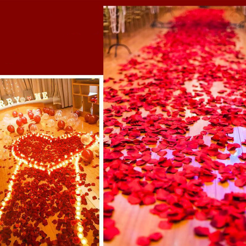 DECHOUS 400 Pcs Artificial Rose Petals Wedding Headpiece for Bride Red Rose  Petals Wedding Decorations Rose Petals Decorations Rose Petals Basket