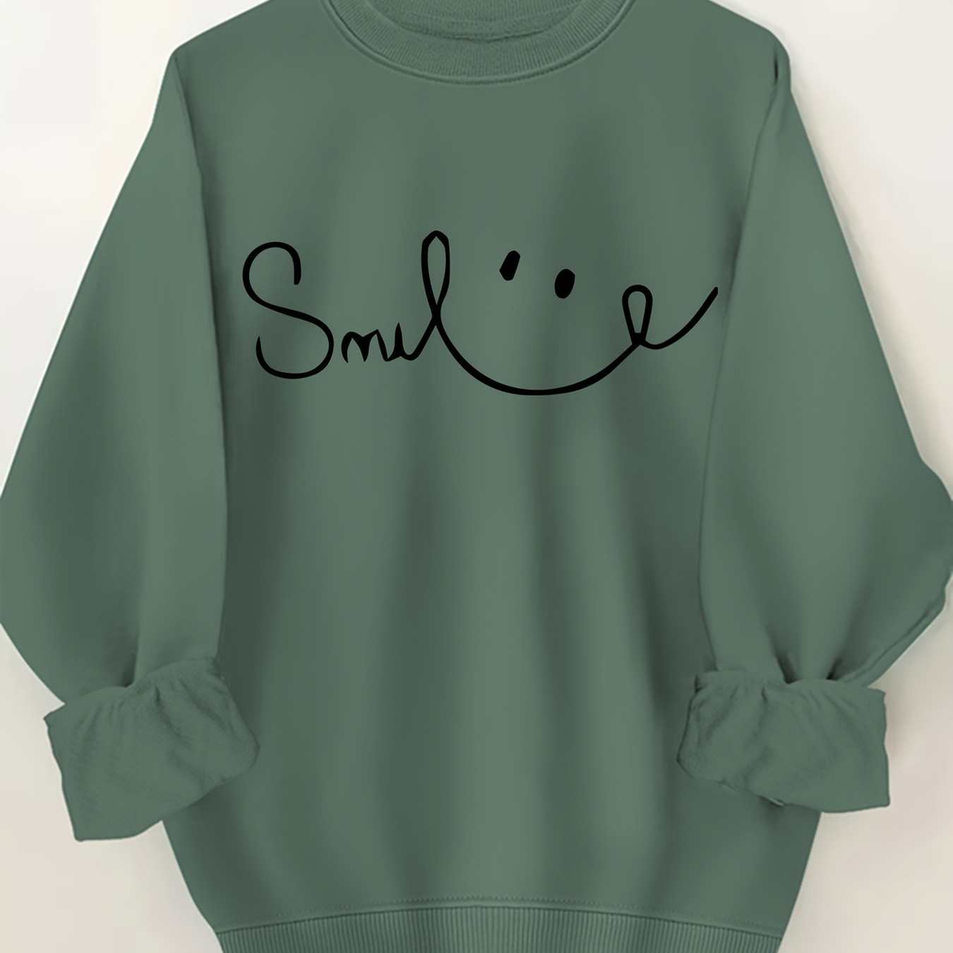 

Letter Print Pullover Sweatshirt, Casual Long Sleeve Crew Neck Sweatshirt, Women's Clothing