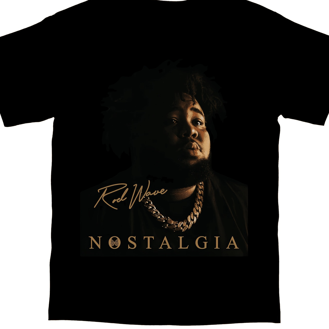 

Rod Waves Nostalgia 2023 Tour Shirt Face Vintage Merch Concert Graphic Tee Rapper Shirt For Men Women Fans Black