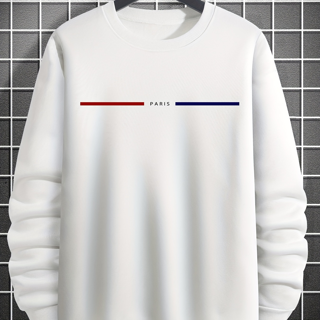 

Men's Creative Graphic Print Crew Neck Pullover Sweatshirt