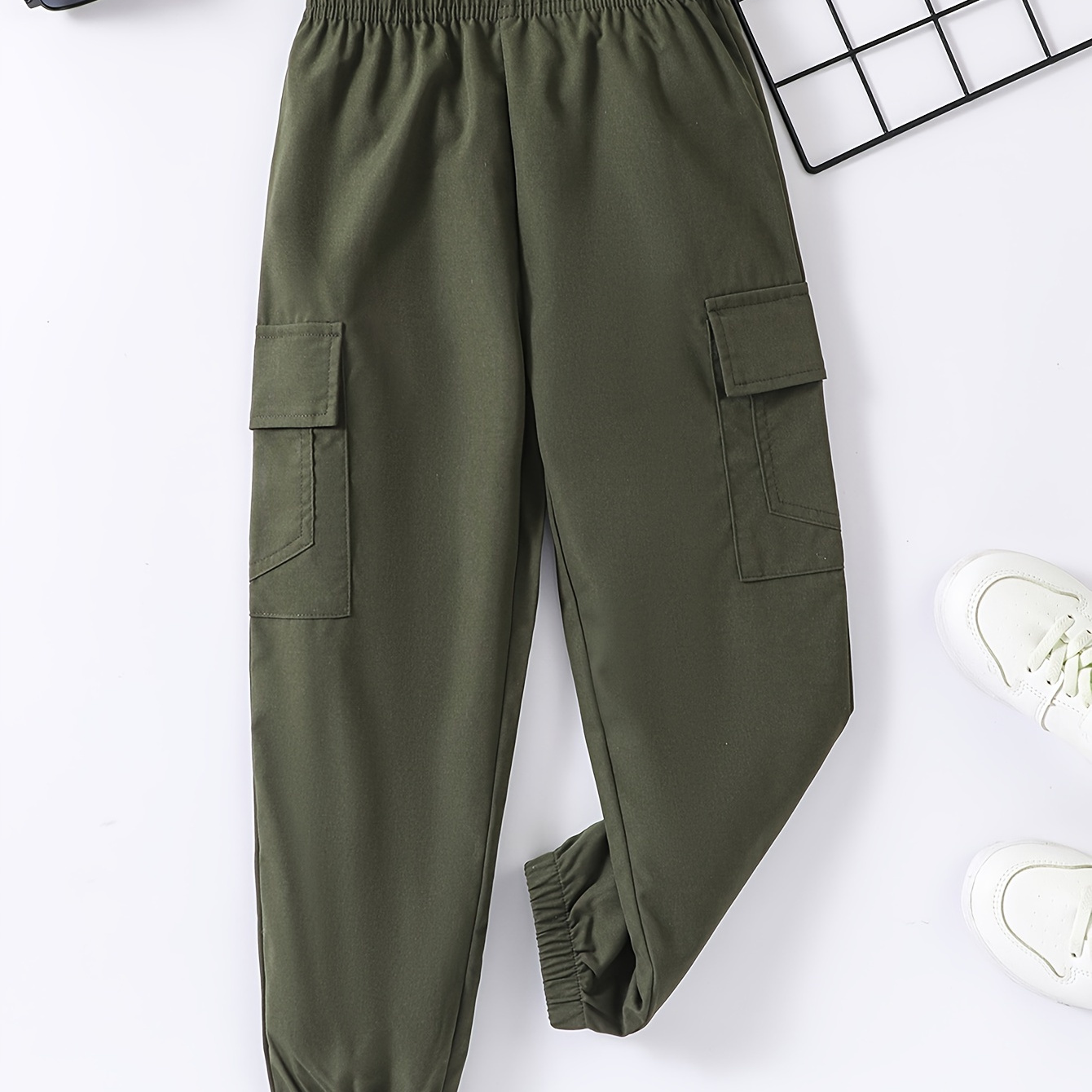 

Pantalons Cargo Unis Pour Garçons, Pantalons Décontractés, Vêtements Pour Garçons Pour Le Printemps-été En Plein Air