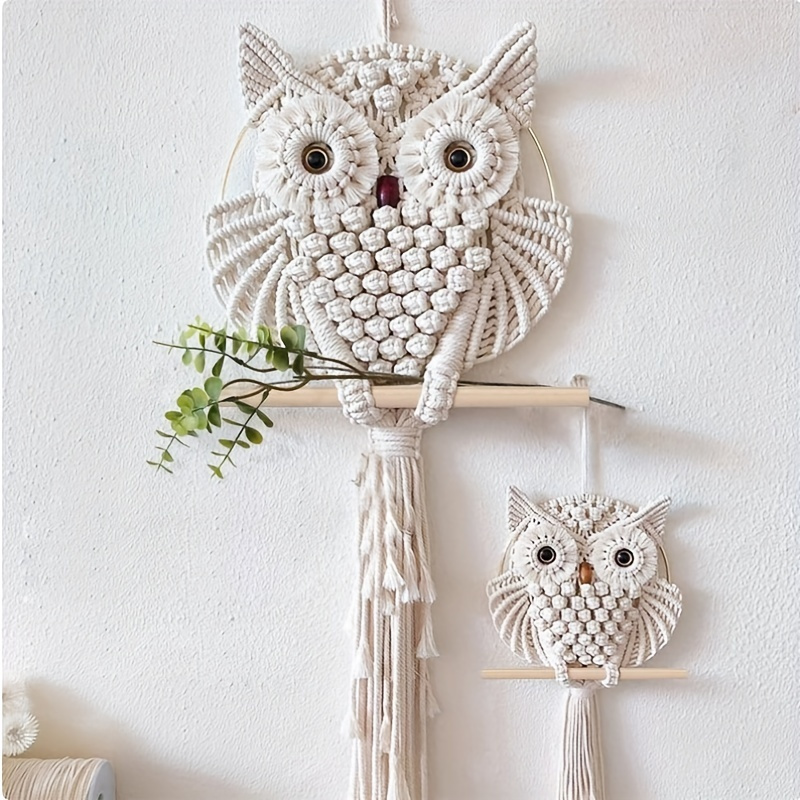 Owl Macrame Home Tapestry Wall Hanging Wall Decoration Room - Temu