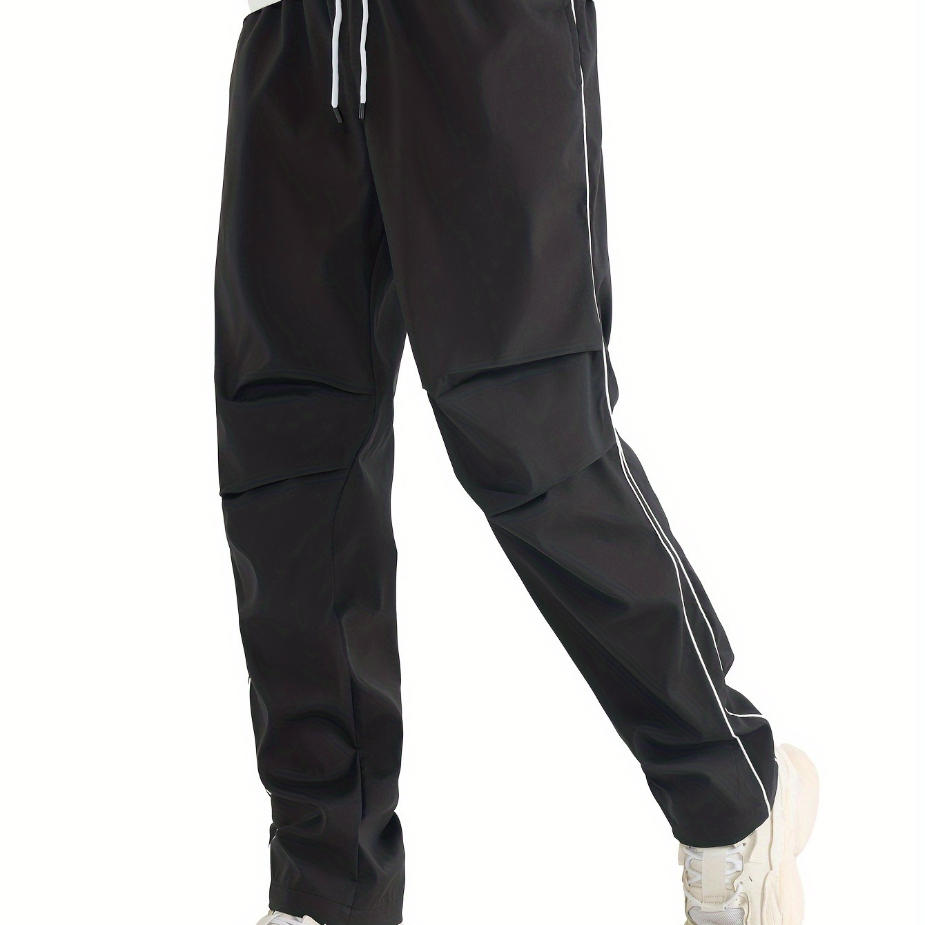 

Decor Straight Leg Pants Drawstrings, And Fall Trousers As , Cloth