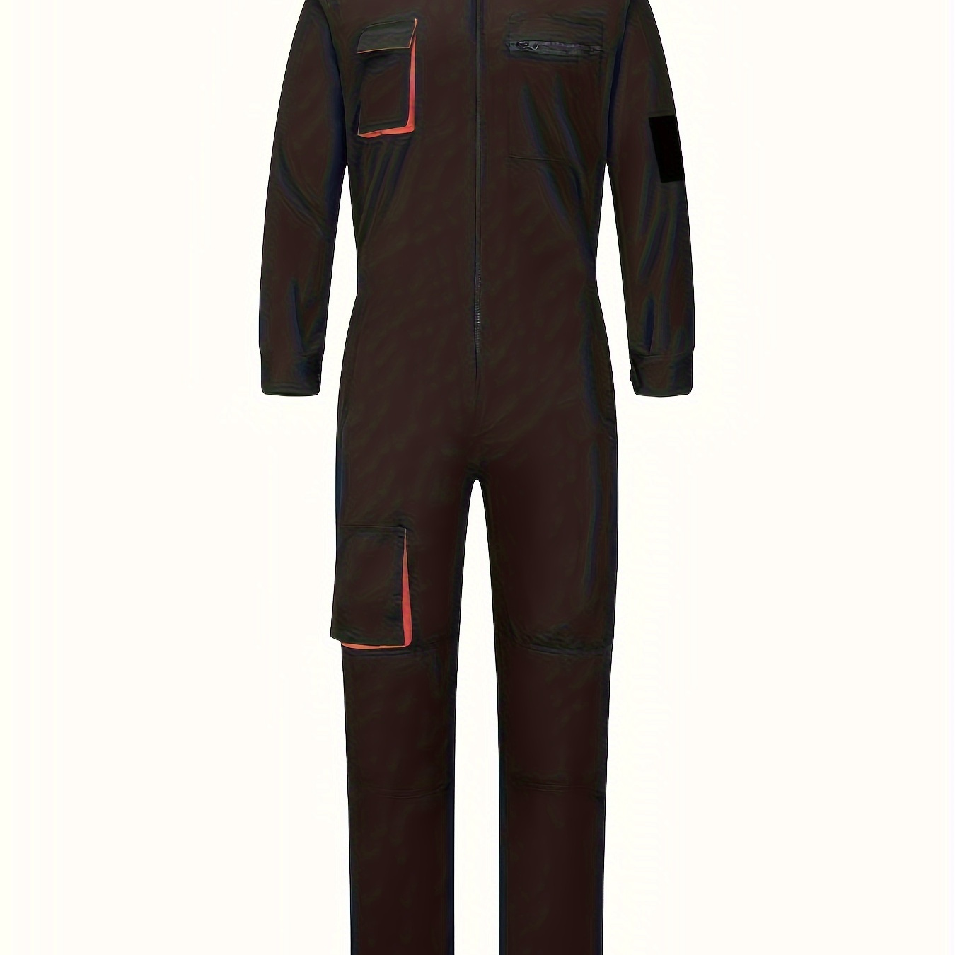 

Men' Comfy Work Overalls With Multi Pockets, Casual Jumpsuit For Outdoor Working