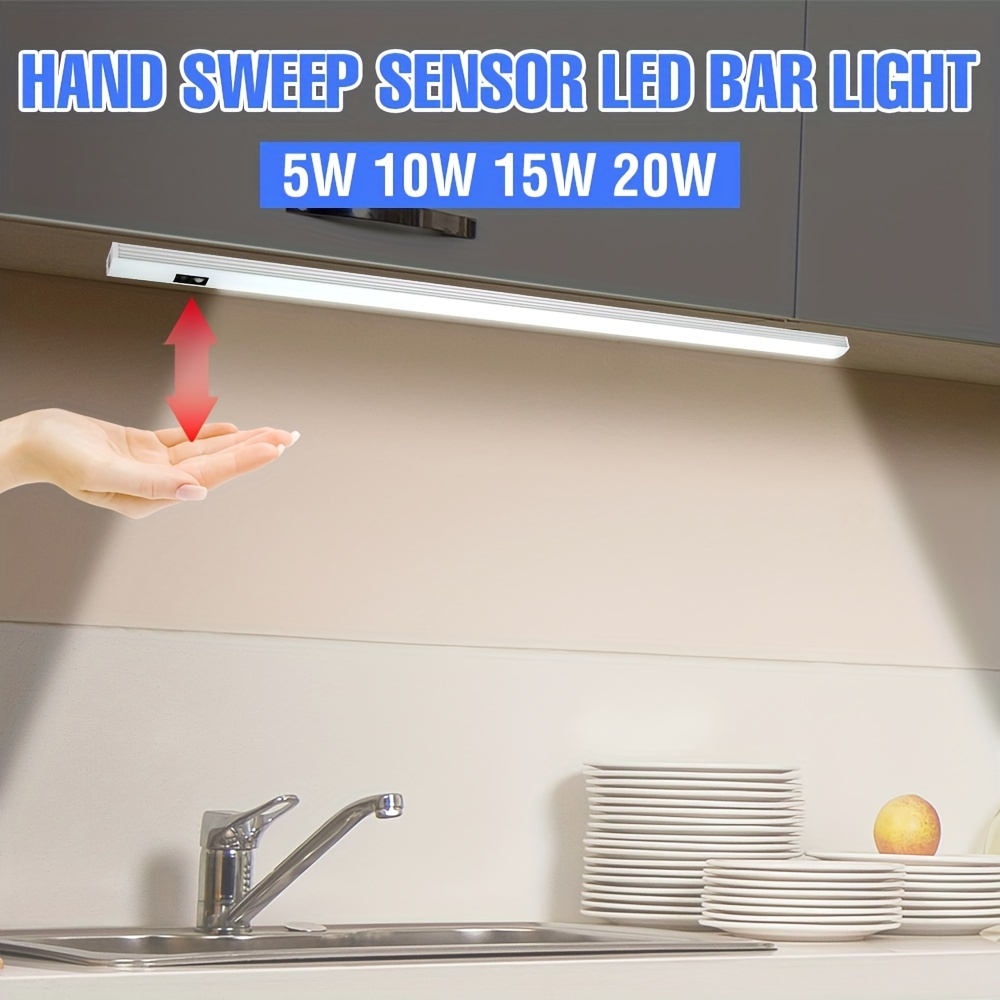 Bar light lamp Penetrable Wood Hand Sweep Touch Sensor USB 5V Led Lights  Bedroom luz led cocina bajo mueble Kitchen Night Light - AliExpress