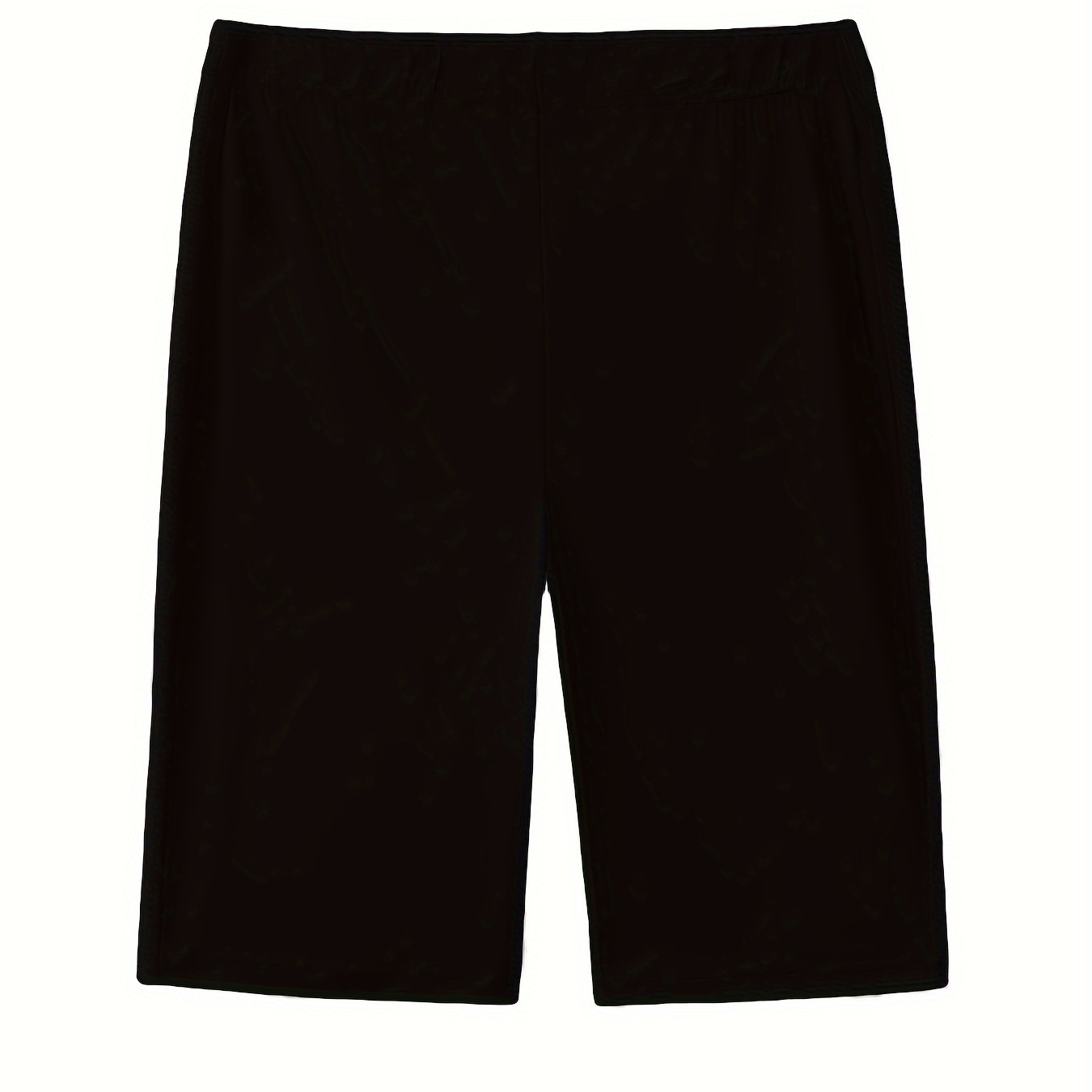

Ladies Casual Sports Shorts, Plain Elastic Waist Medium Stretch Comfy Fitness Bermuda Shorts