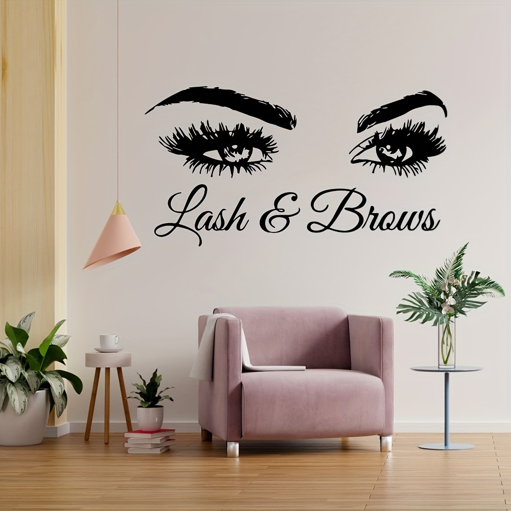 Lash Room Sign Vinyl Wall Sticker Eyelash Studio Beauty - Temu