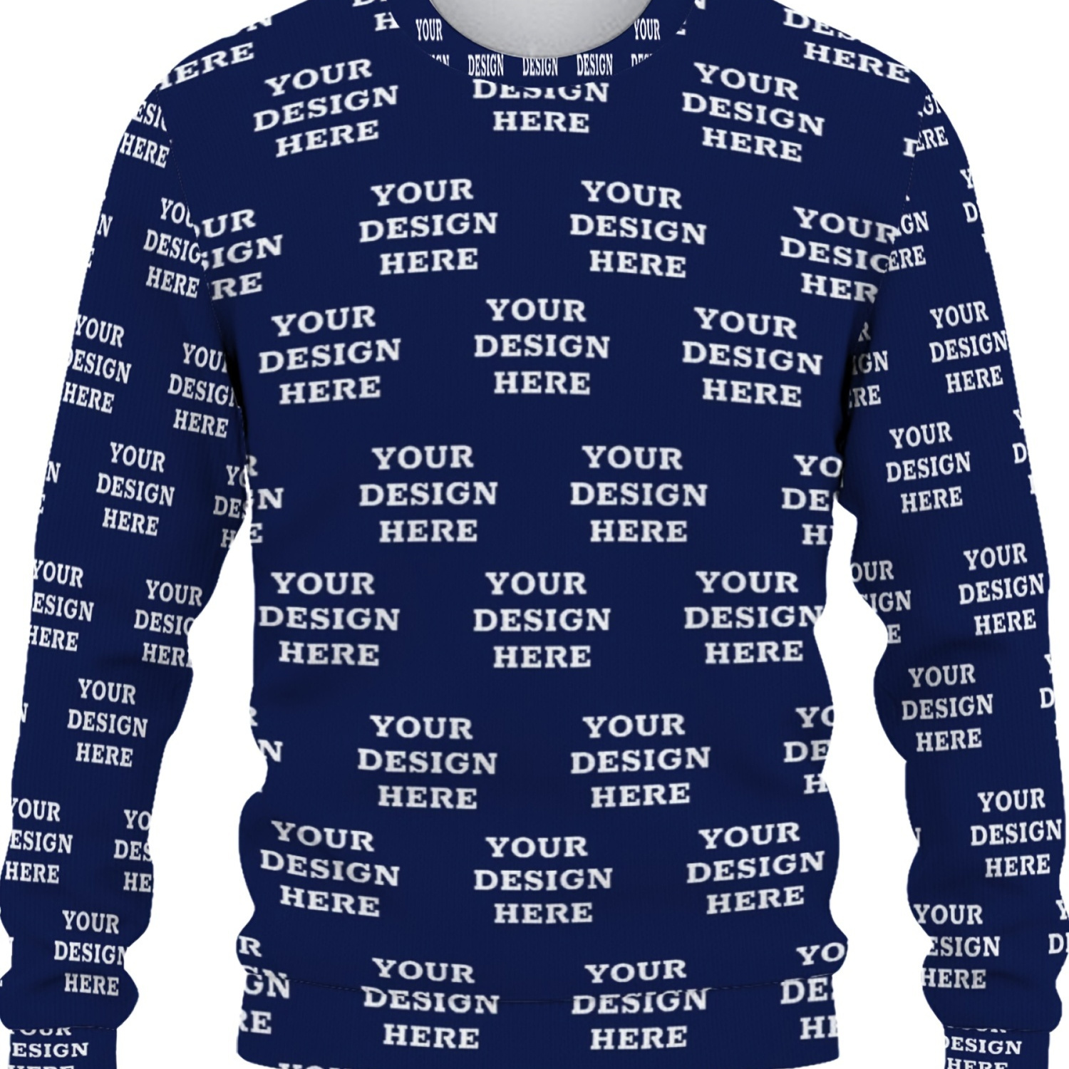 

Customized Print, Men's Crew Neck Pullover Sweatshirt, Comfy Long Sleeve Top, Tailored To Your