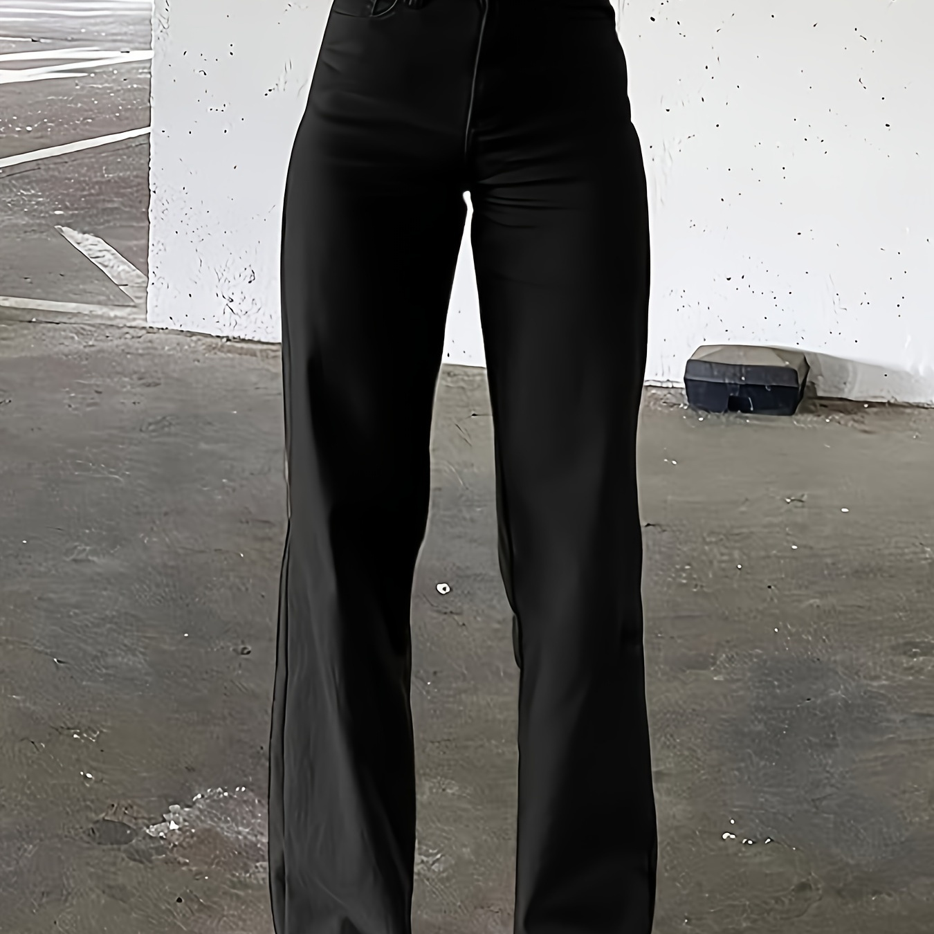 

Casual Style High Waist Slim Jeans Bell Bottoms