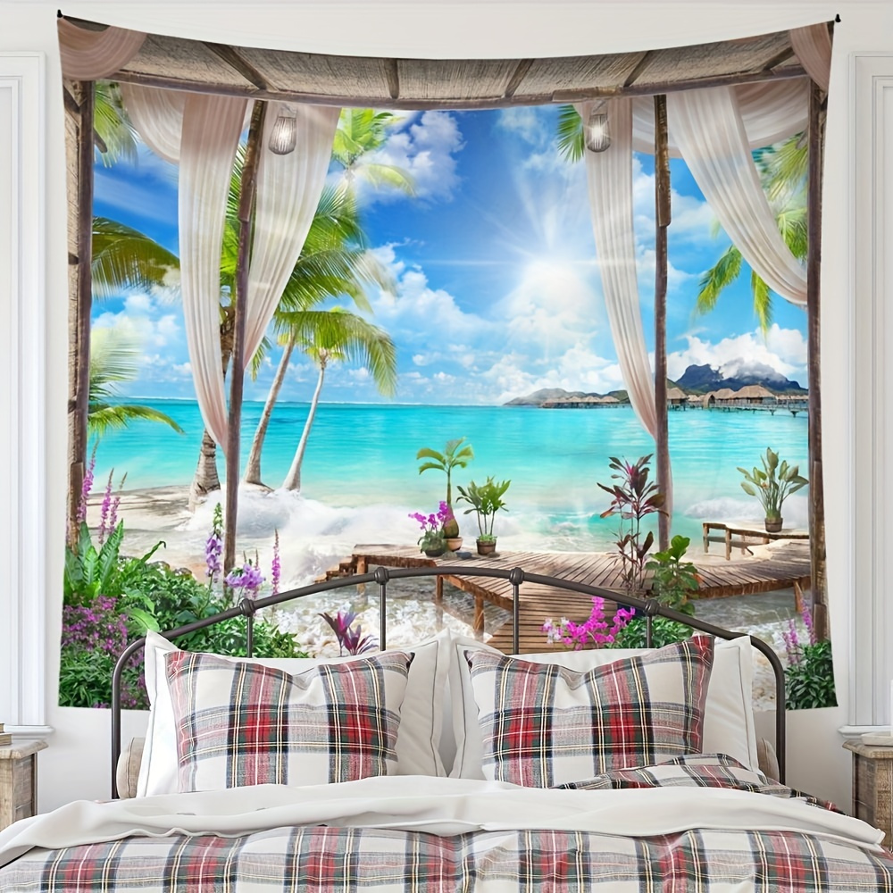 Watercolor Dusk Background Cloth Nordic Bedroom Living Room - Temu Canada