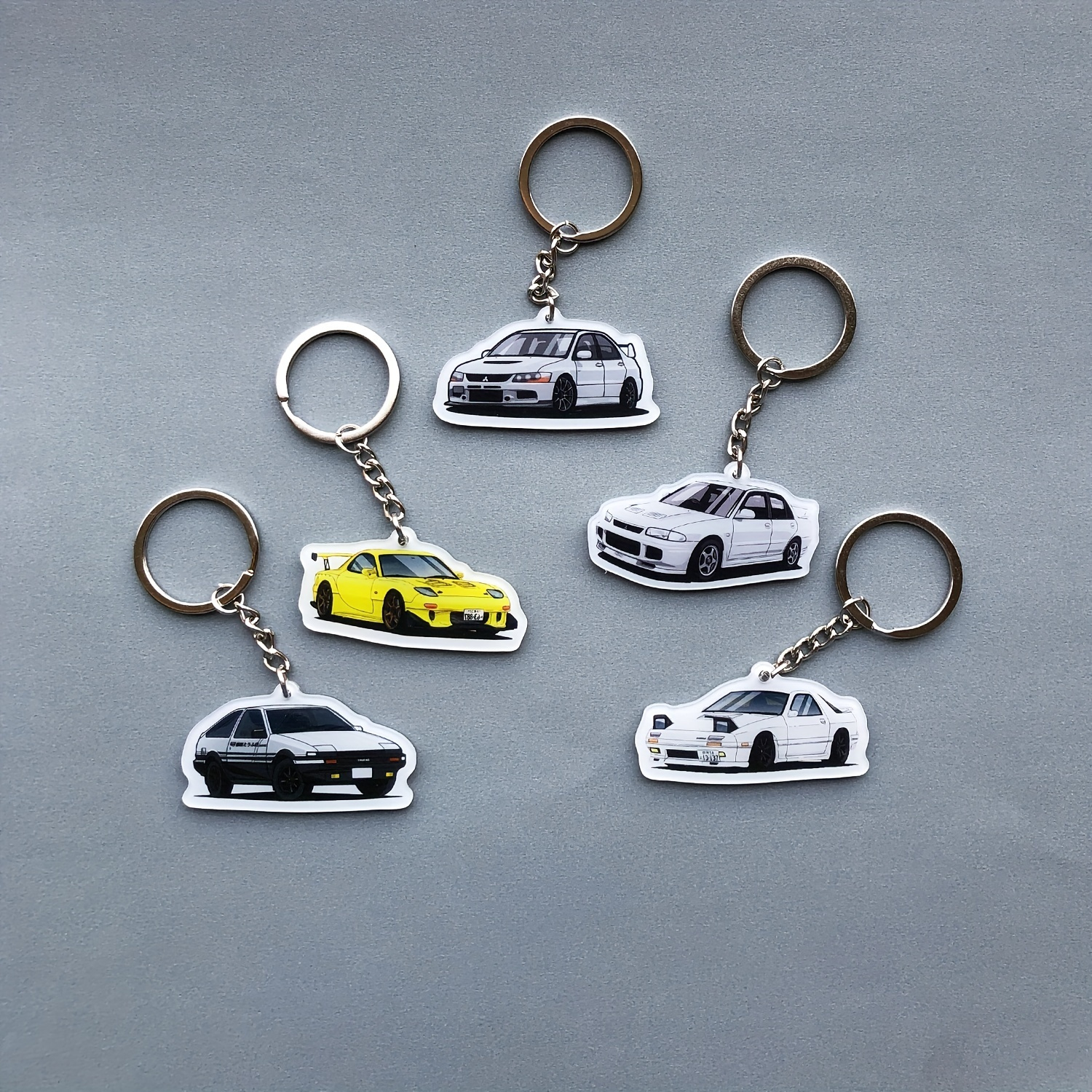 Racecar Tire Keychain - Car Guys Gift - JDM Style