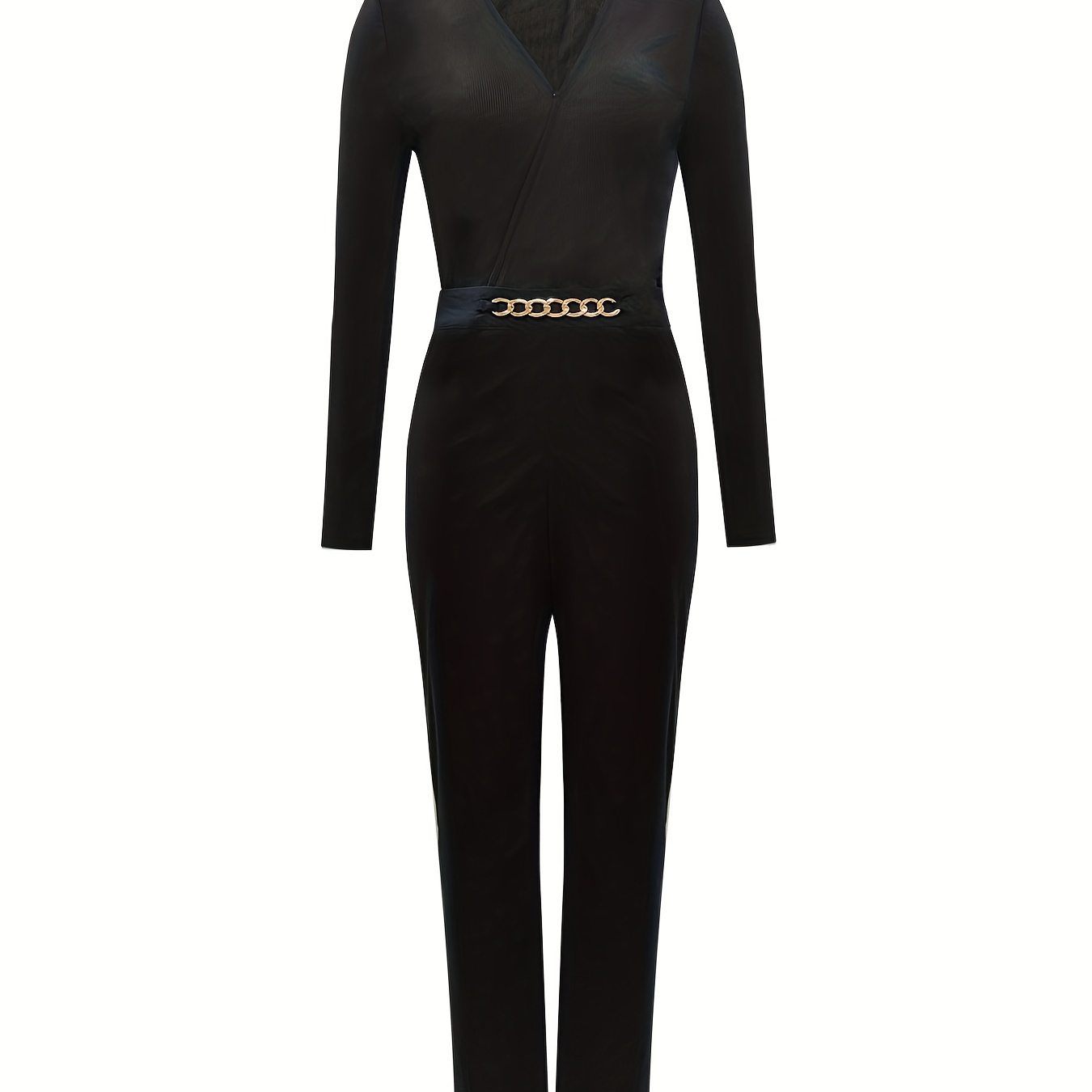 Two-piece Bodysuit Set, Long Sleeve Bodysuit & High Waist Slim Leggings  2pcs Outfits, Women's Clothing